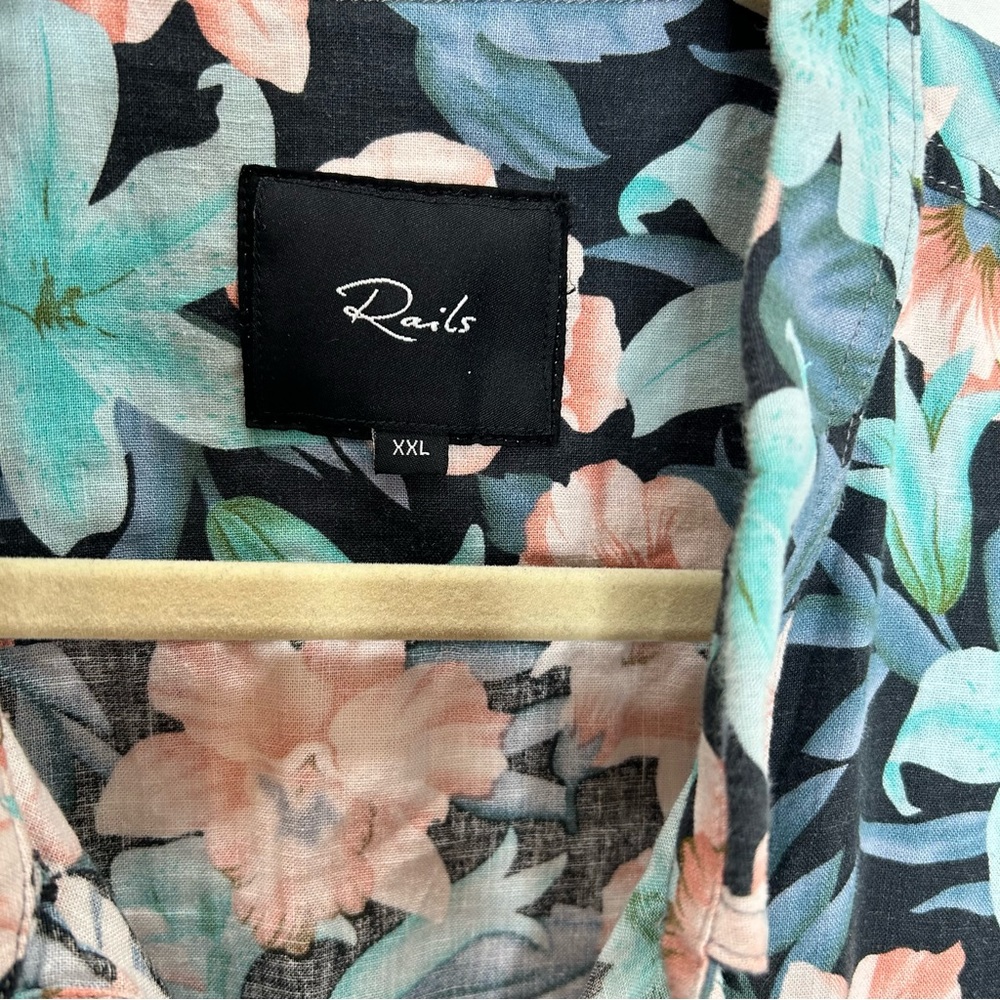 Rails Carson Tropical Shadow Button Shirt - image 2